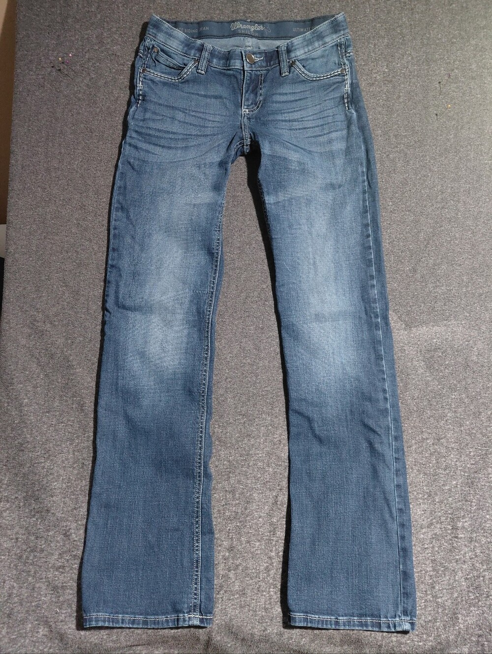 Wrangler Shiloh Ultimate Riding Women’s Blue Boot-Cut Jeans Sz 5